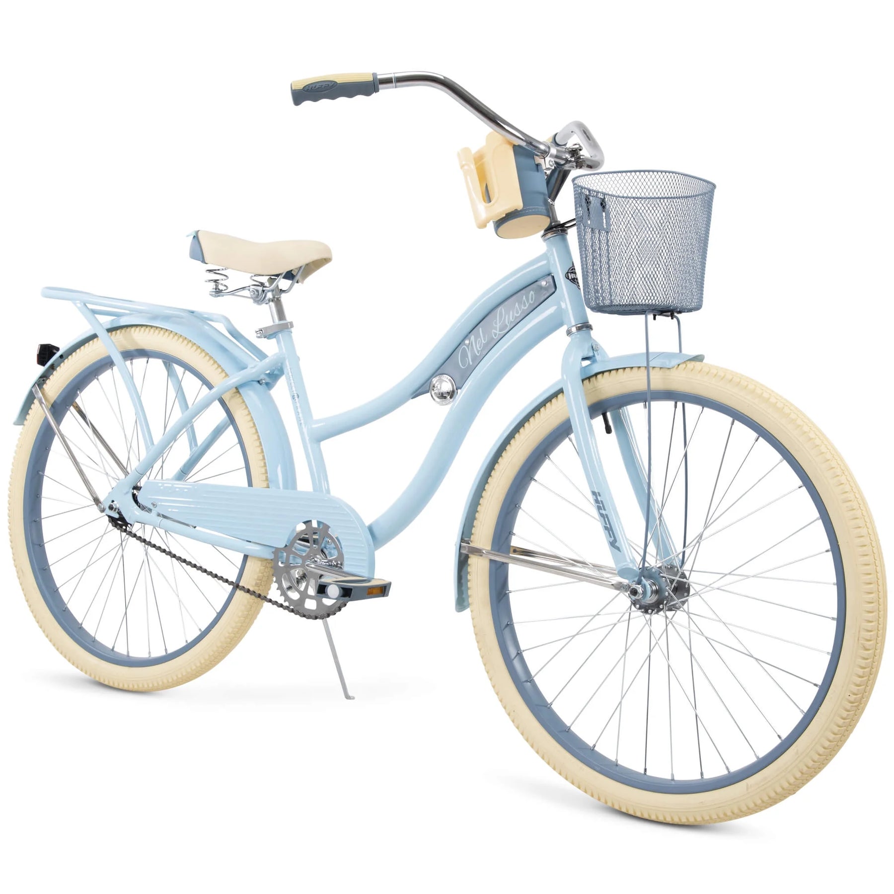 Nel Lusso Classic Cruiser Bike with Perfect Fit Frame, Women'S, Light Blue, 26 in - Product image 1