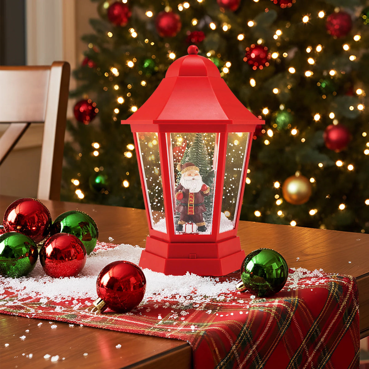 5.3 Ft Musical Christmas Street Lamp, 2-in-1 Lamp Post & Tabletop Lantern - Product image 4