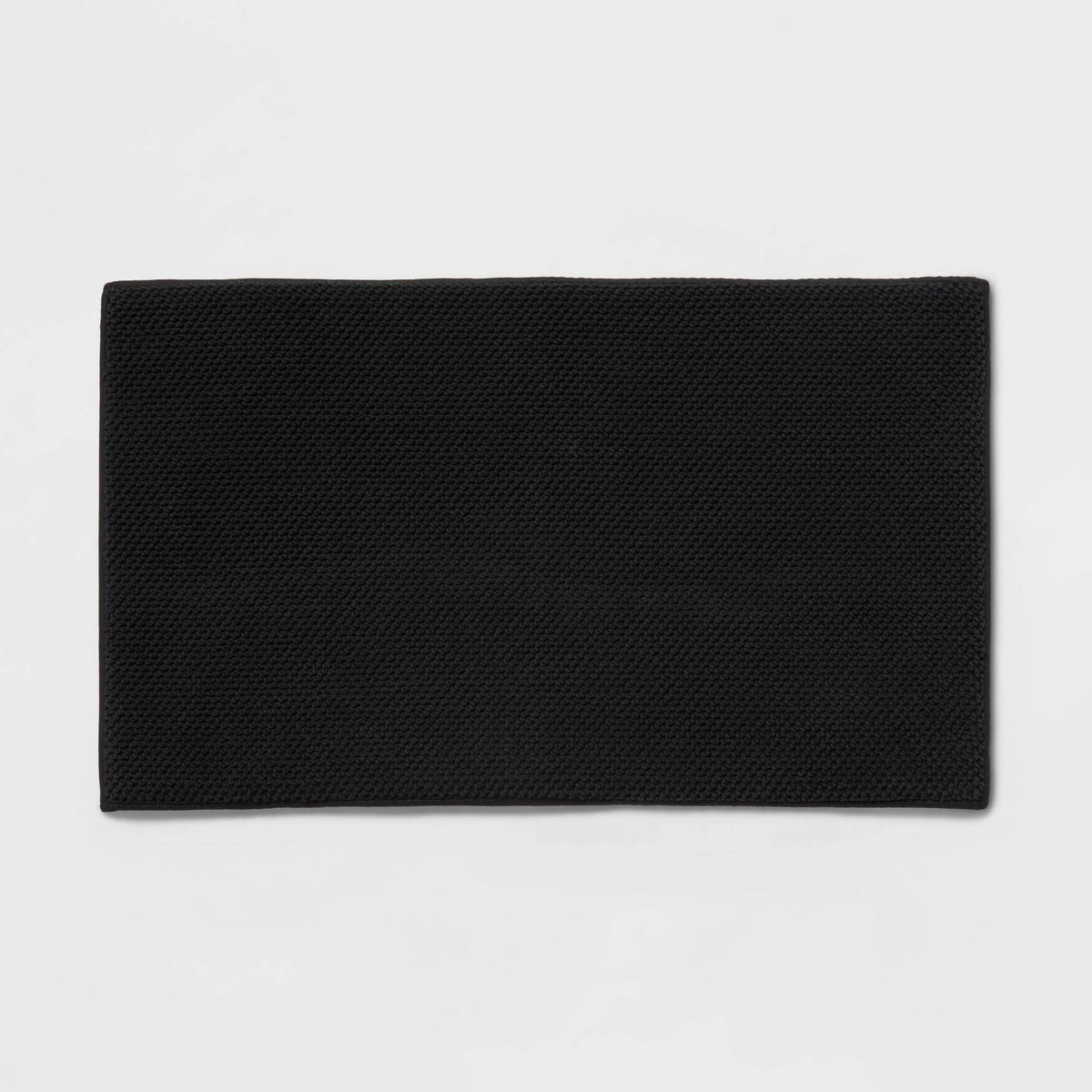 20"x34" Performance Plus Cotton Memory Foam Bath Rug Black - Threshold - Product image 1