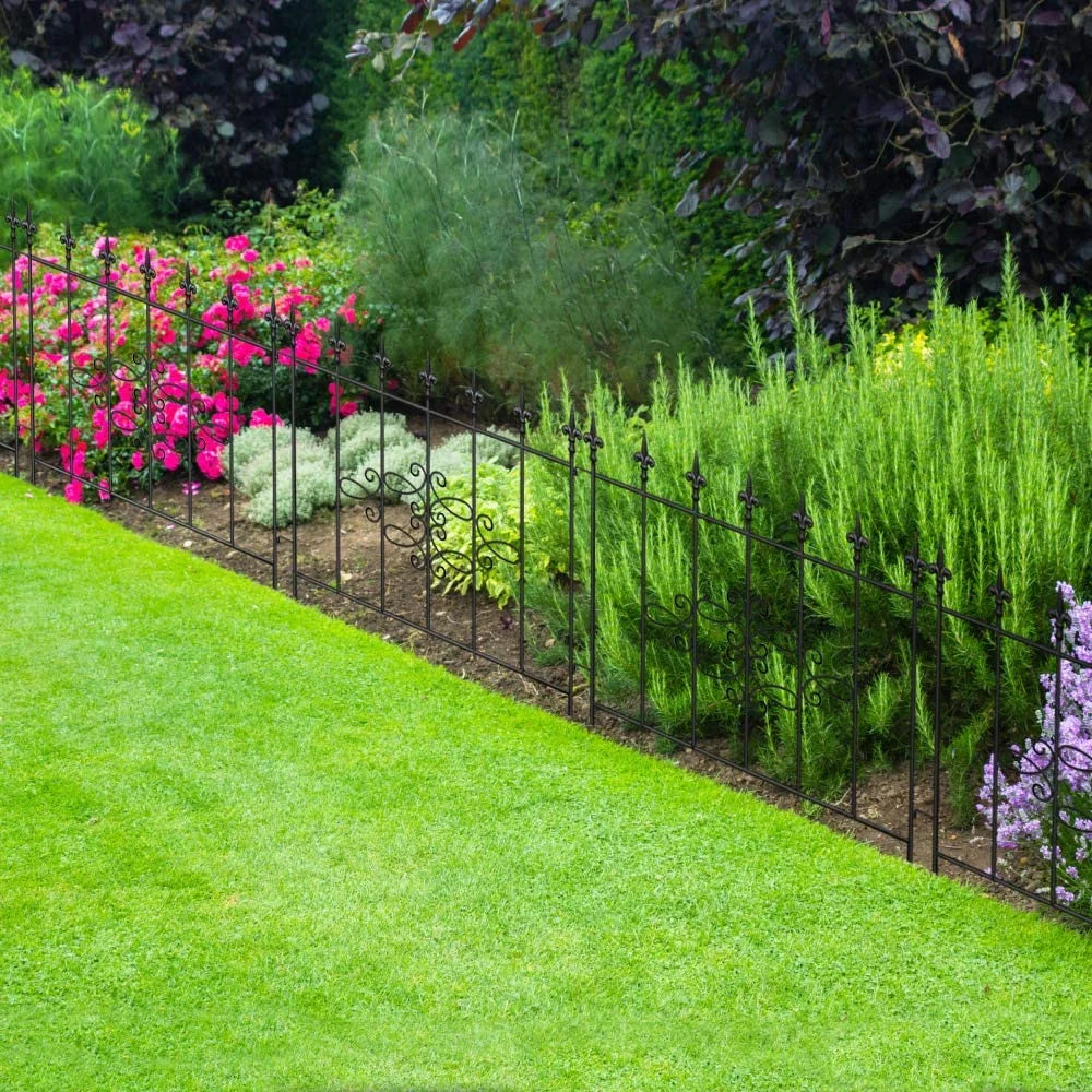 Amagabeli GARDEN & HOME Decorative Garden Fence GFP008 27inx10ft Outdoor Coated Rustproof Metal Garden - Product image 3