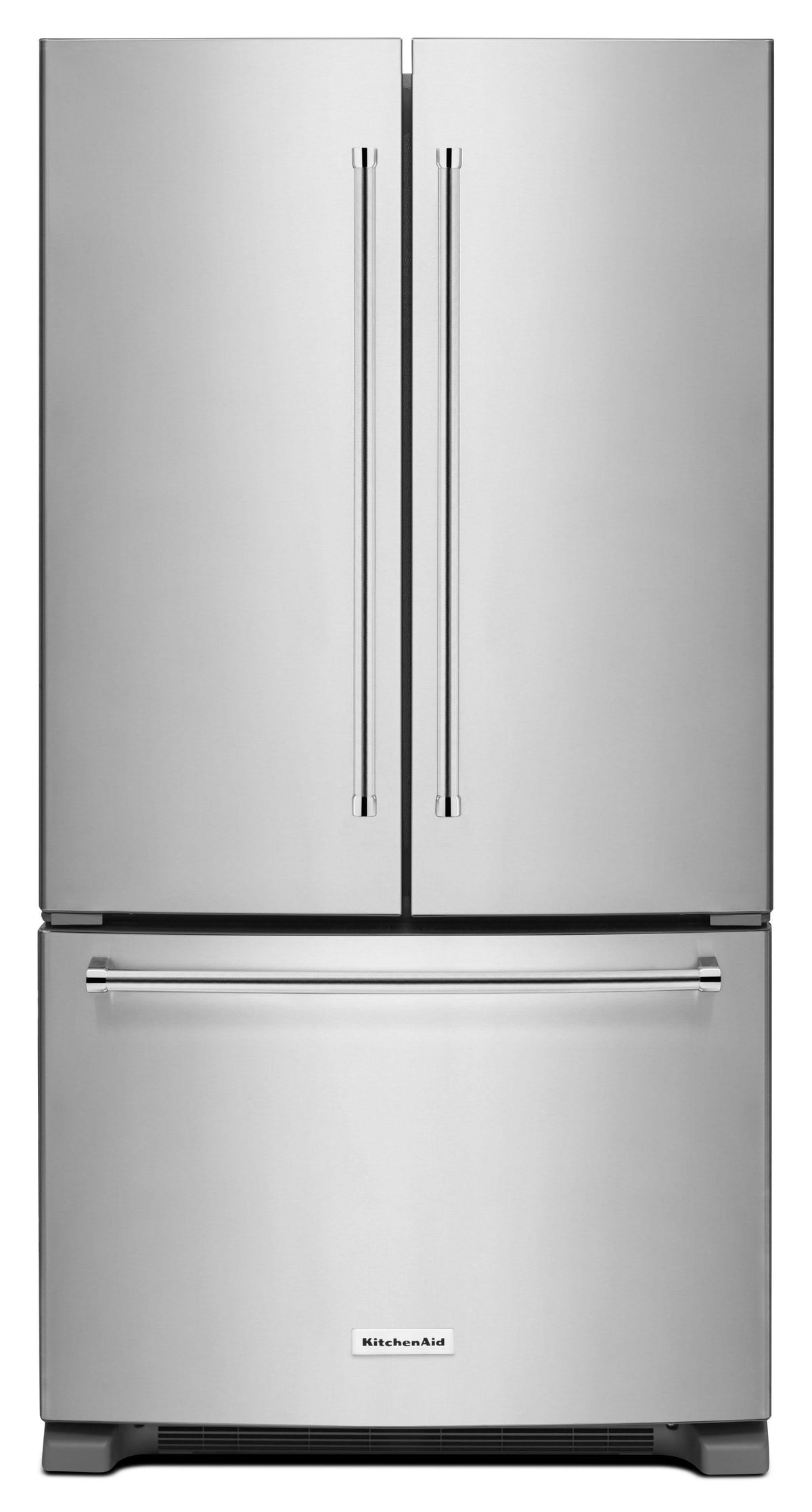 KitchenAid 20 Cu. ft. 36" Counter-Depth French Door Refrigerator Stainless Steel KRFC300ESS - Product image 1