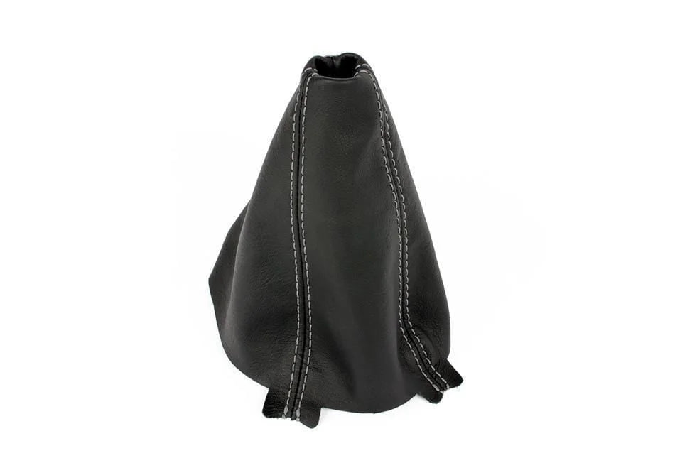 BFI Audi A4 B6/B7 Manual Shift Boot - Black Leather - Green Stitch