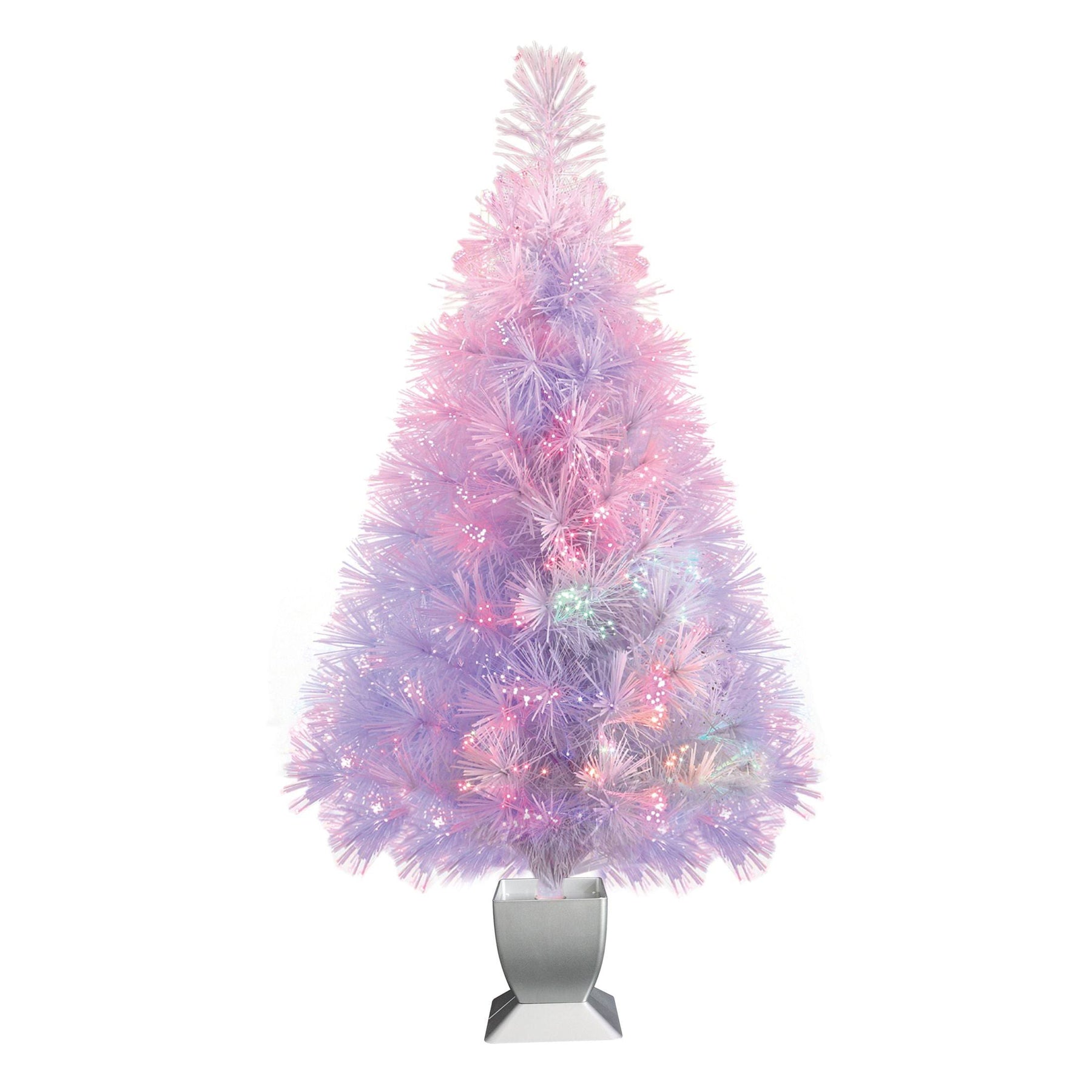 Holiday Time Prelit LED Fiber Optic Spruce Artificial Christmas Tree - White - 32 in - Product image 1