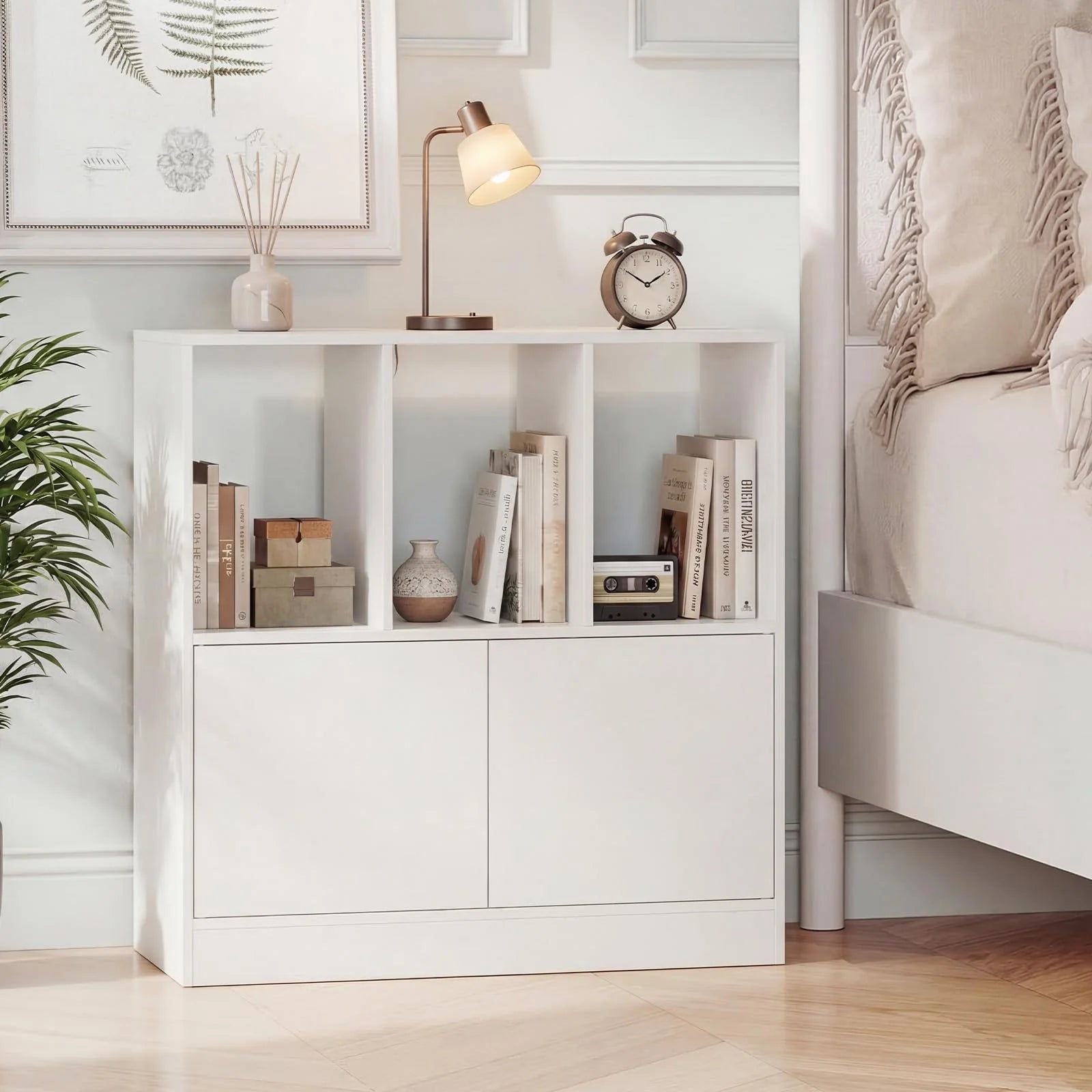 Tangkula 3-Cube Bookcase with Cabinet for Study Home Office Living Room - Product image 7