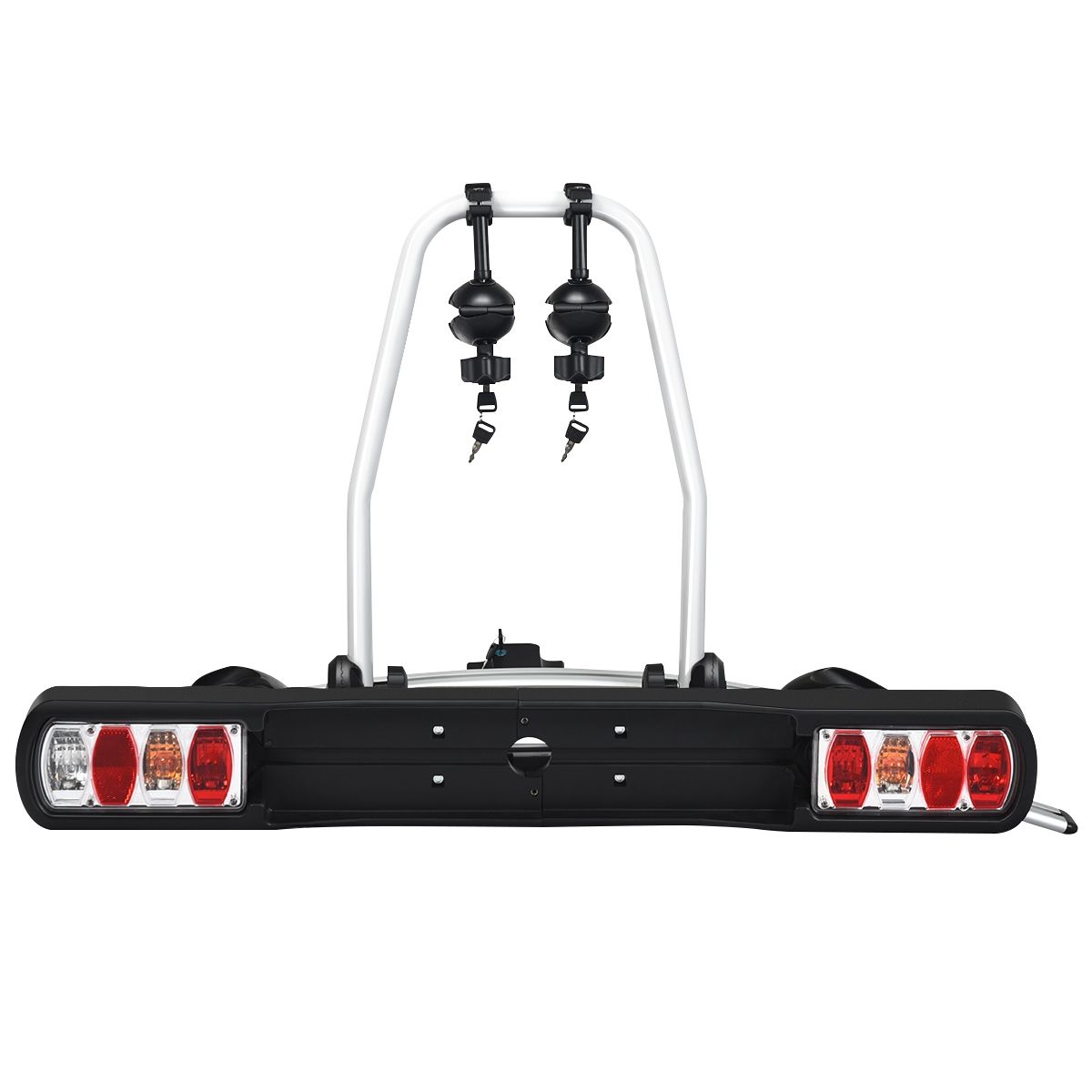 Bike carrier for hitch on SUV Sedan Van for 2 bikes Intelligent tilting design 113x72x63cm -