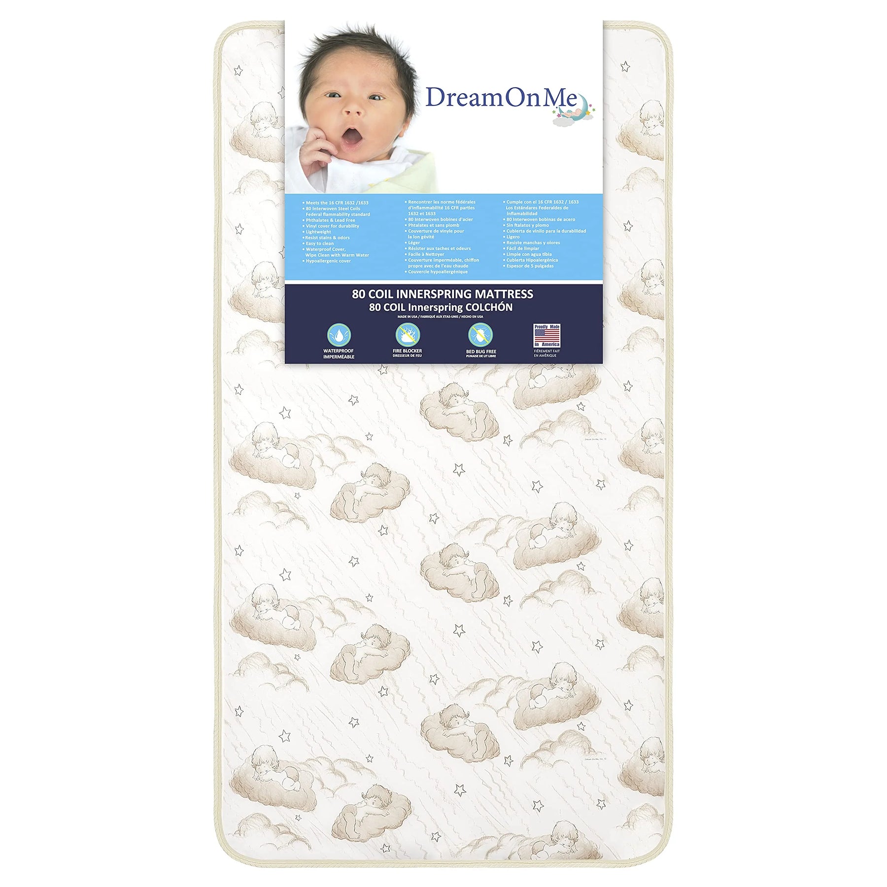 Dream On Me 2-in-1 Breathable Twilight 5 Spring Coil Crib and Toddler Bed Mattress - Product image 5