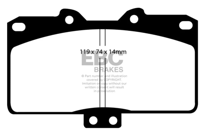 EBC - Front Redstuff Pad PN DP31097C