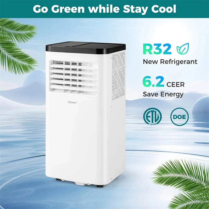 8000 BTU Portable Air Conditioner, 3-in-1 Floor AC Unit with Fan & Dehumidifier, Remote Control, 24H Timer - Product image 2
