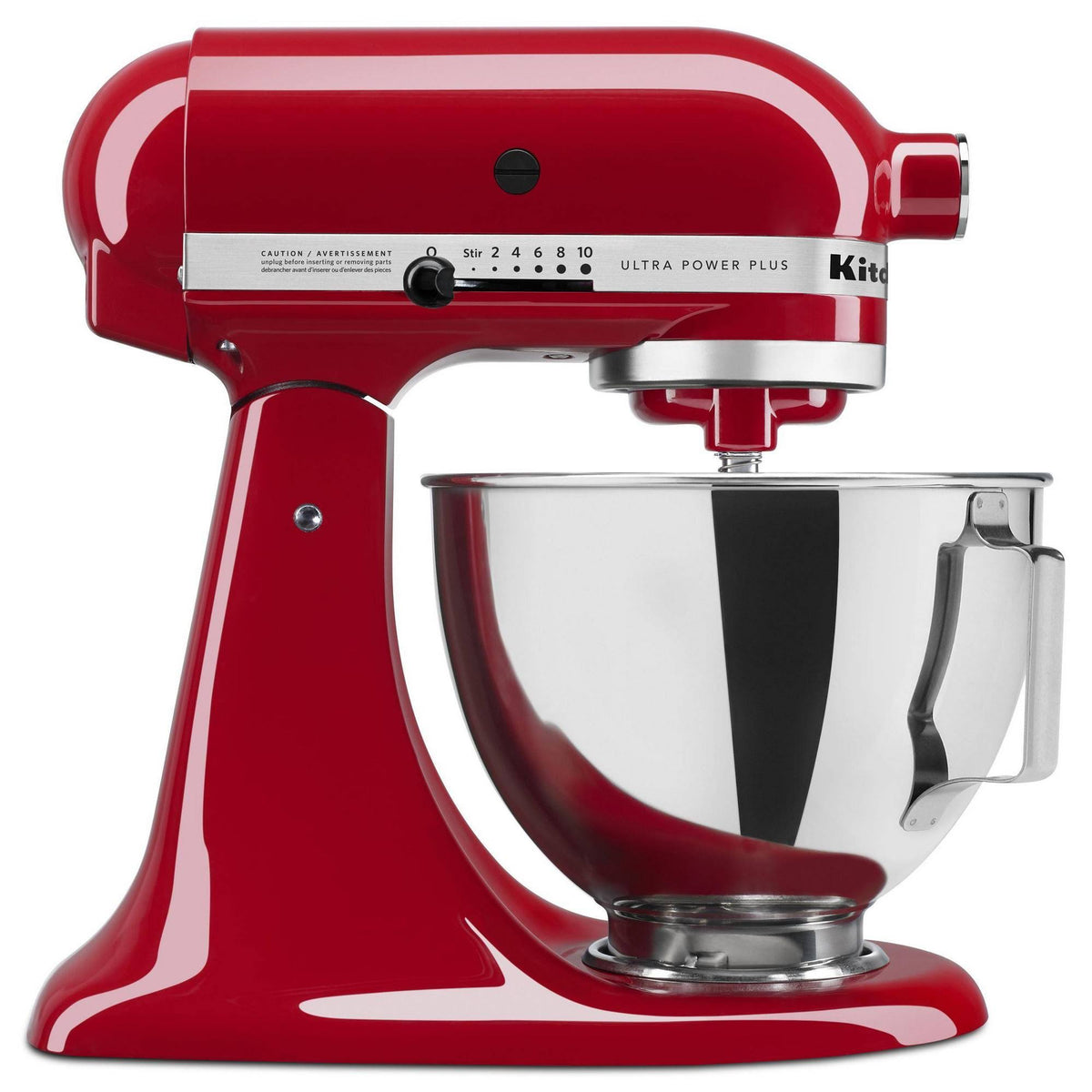KitchenAid KSM96 Ultra Power Plus Tilt-Head Stand Mixer, Red, 4.5 qt