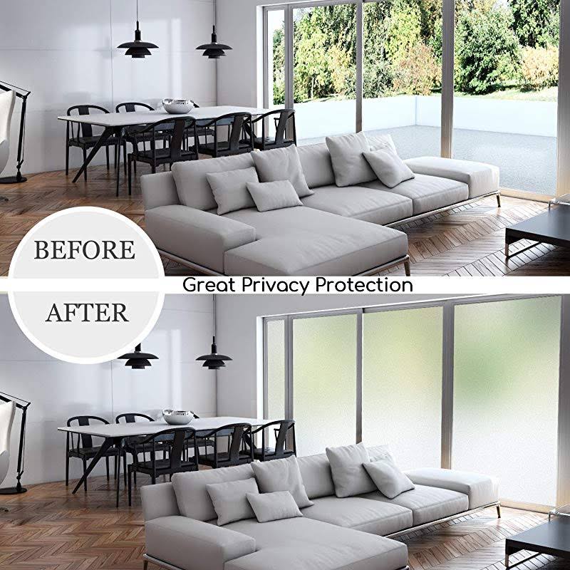 HIDBEA Privacy Window Film Frosted with Heat Control UV Protection - Product image 1