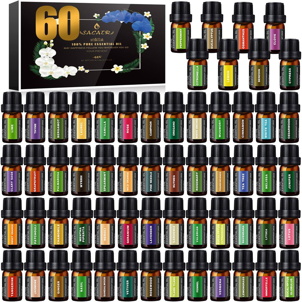 Premium Essential Oils Set -100% Natural Essential Oils-Perfect for Diffuser, Humidifier, Aromatherapy - Product image 1