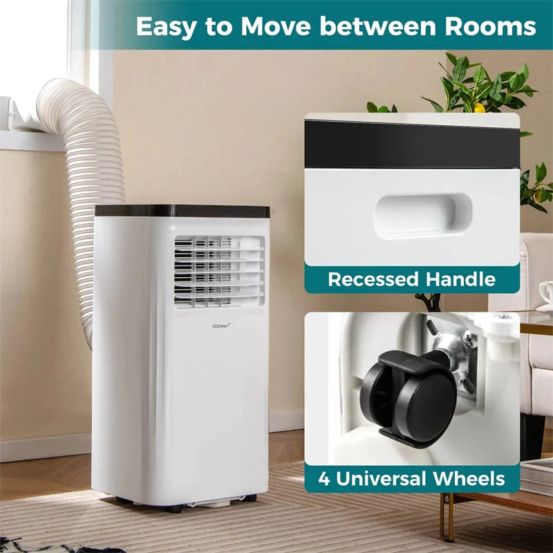8000 BTU Portable Air Conditioner, 3-in-1 Floor AC Unit with Fan & Dehumidifier, Remote Control, 24H Timer - Product image 7