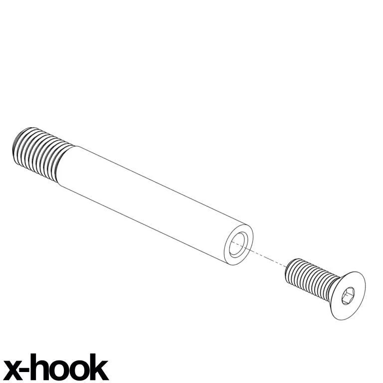 x-hook Mounting Shaft (Required) Alfa Romeo 4C | 14+ (Made to order)