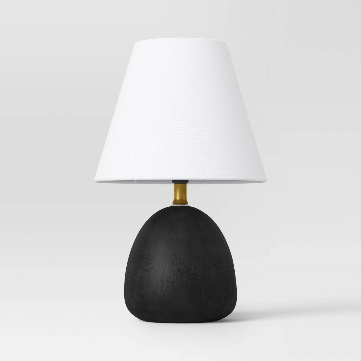 Faux Wood Mini Table Lamp Black - Threshold - Product image 1