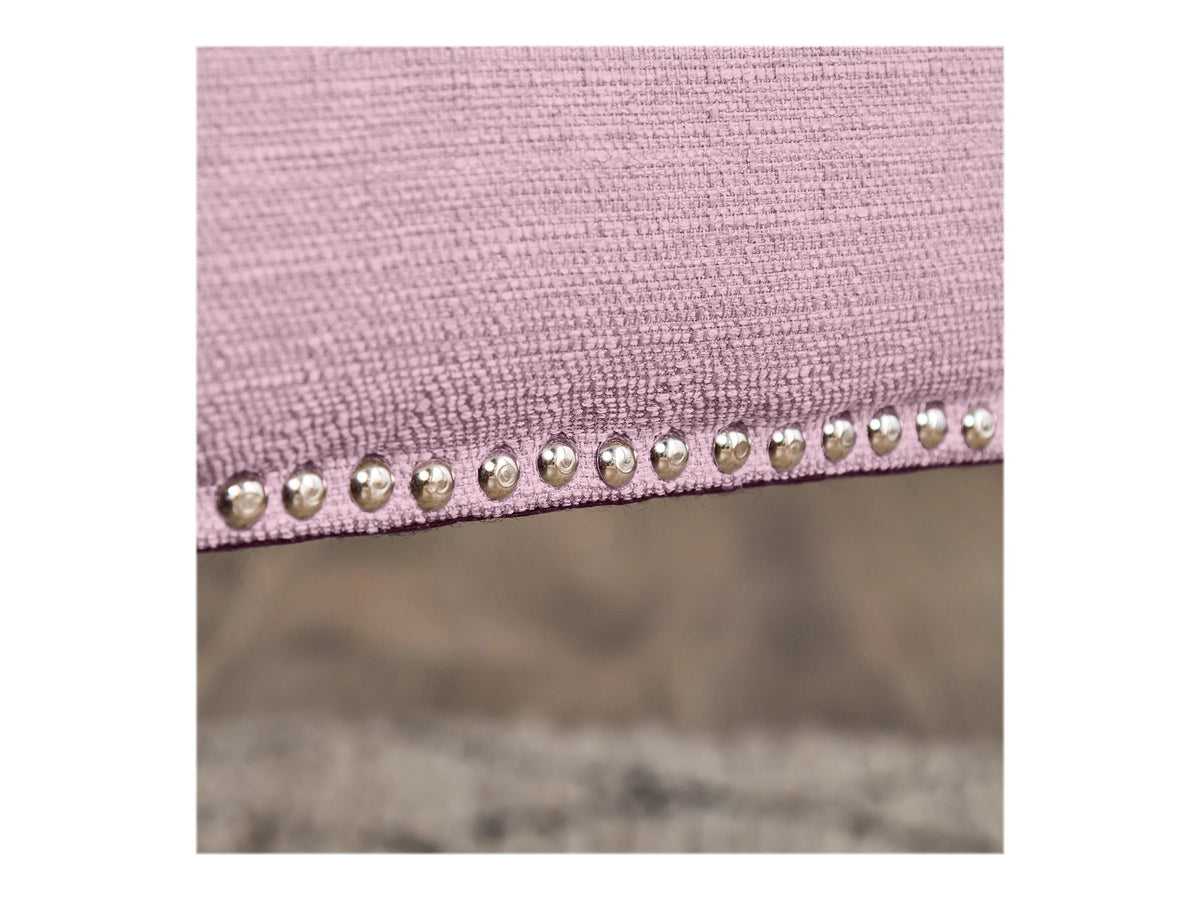 Serta Leighton Home Office Desk Chair Chrome Nailheads Twill Fabric Lilac Purple - Product image 16