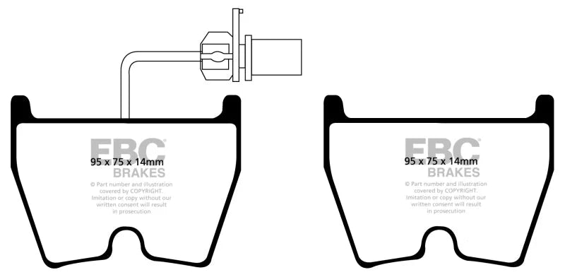 EBC - Front Redstuff Pad PN DP31513/3C