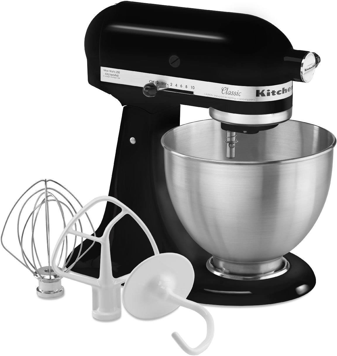 KitchenAid Classic Series 4.5 Quart Tilt-Head Stand Mixer Onyx Black - Product image 1