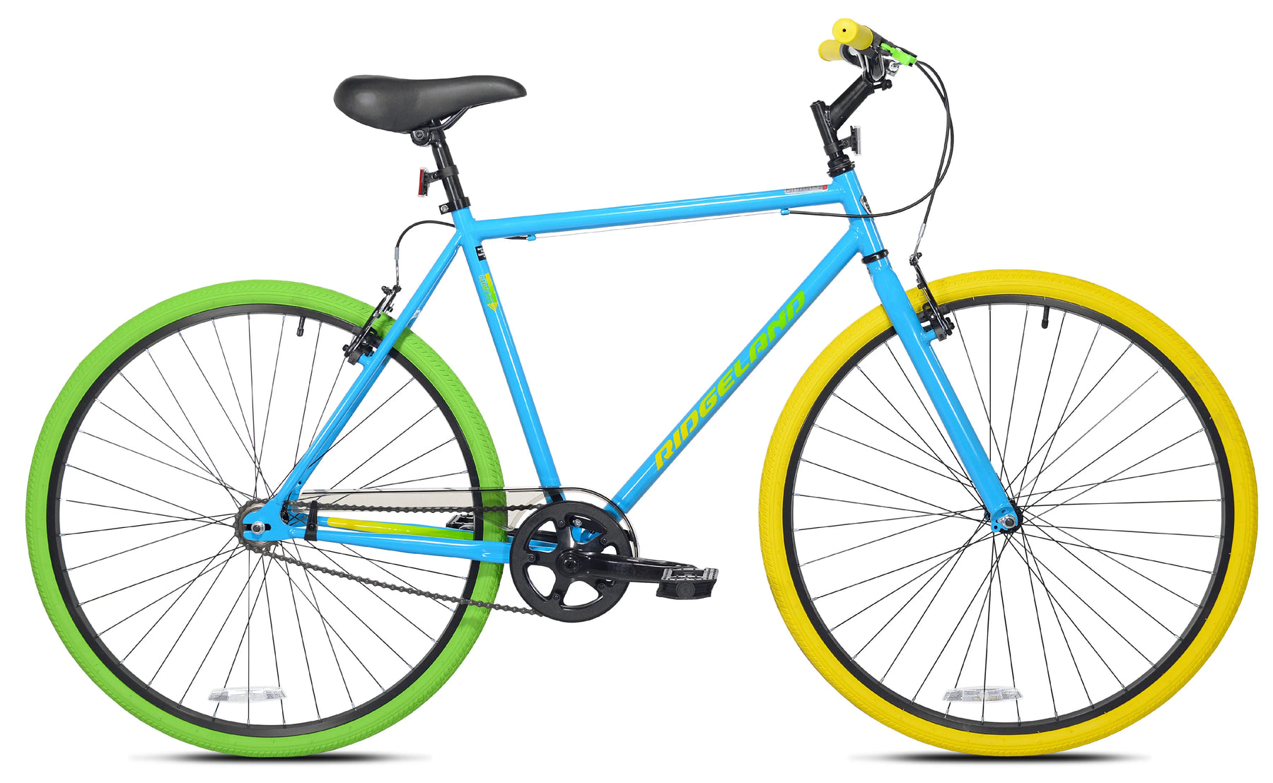 700C Men'S Ridgeland Hybrid Bike, Blue/Green - Product image 2