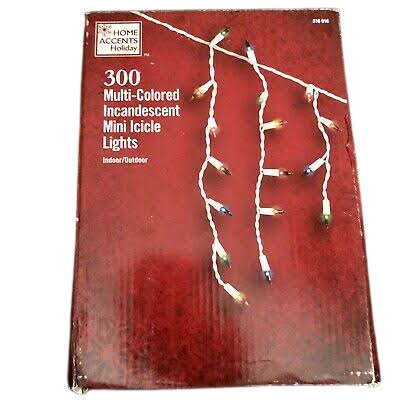 Home Accents Holiday 300-Light Mini Multi Color Icicle Lights - Product image 1