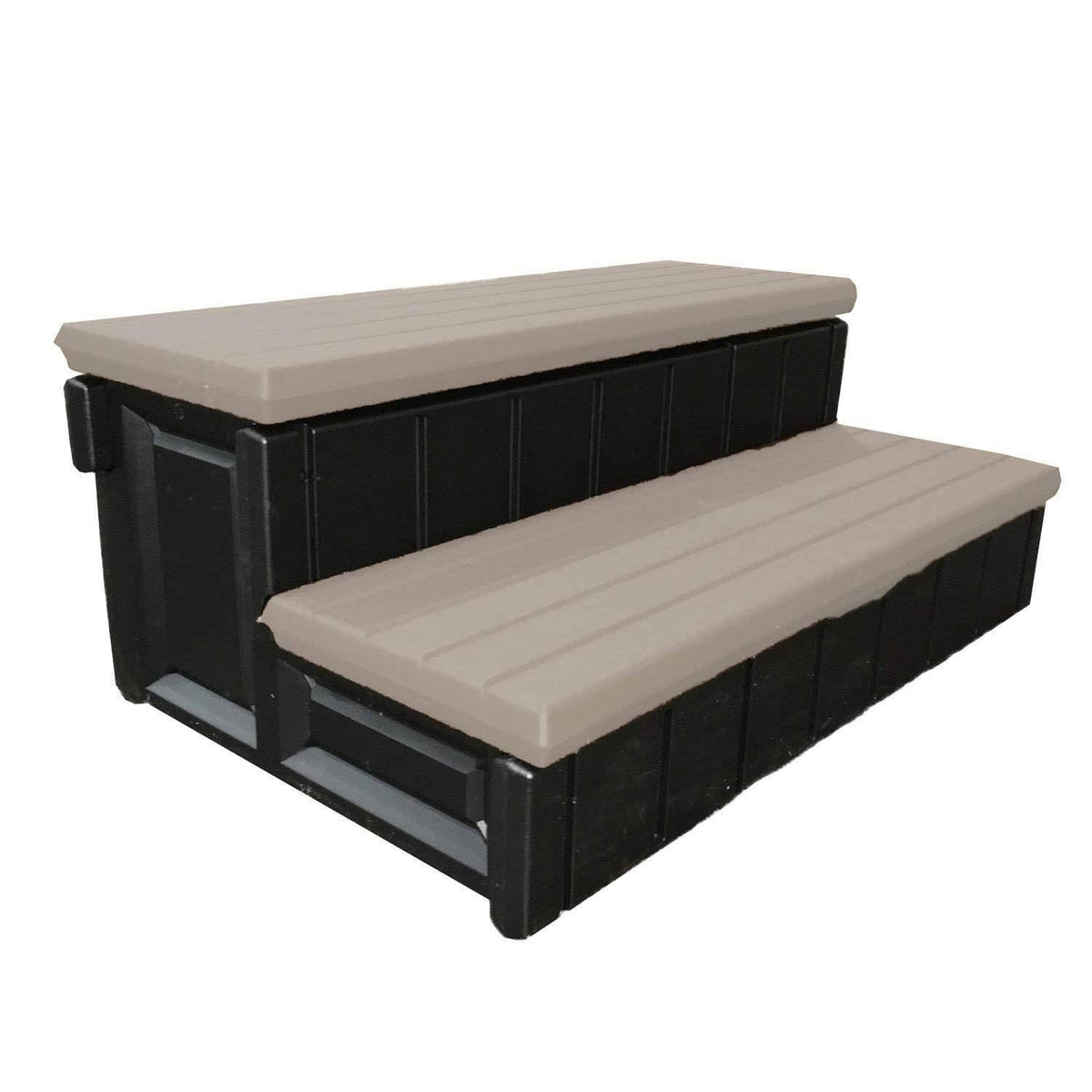 Leisure Accents 2-Step 36" Long Patio Hot Tub Spa Steps, Portabello - Product image 1