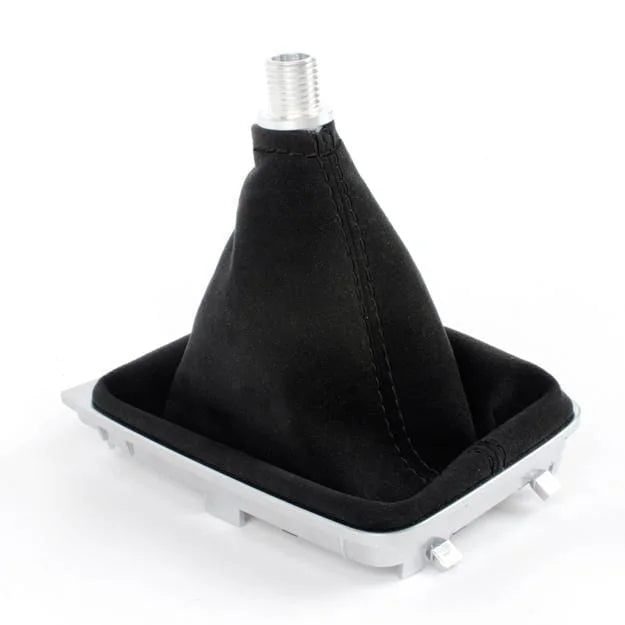 BFI VW MK5 / MK6 Manual Shift Boot - Black Leather - Purple Stitch