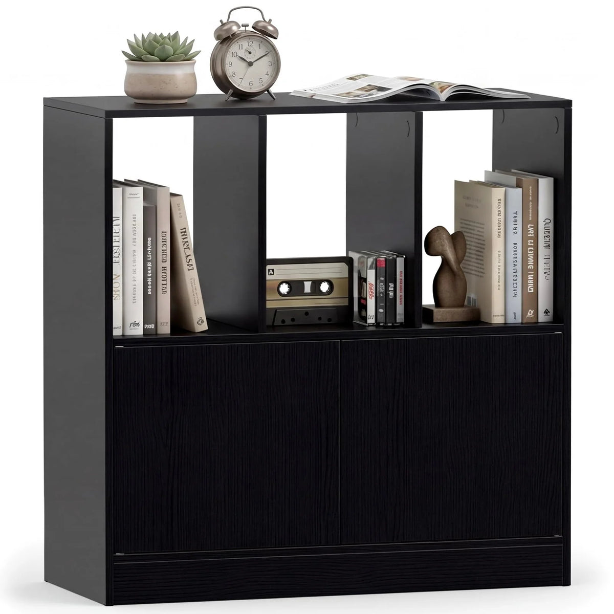 Tangkula 3-Cube Bookcase with Cabinet for Study Home Office Living Room - Product image 11