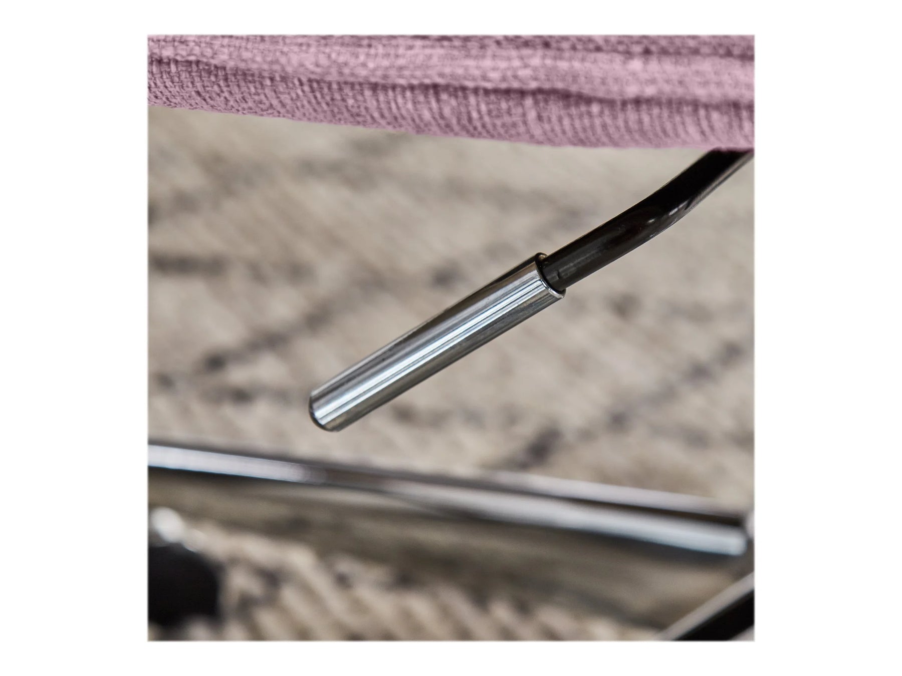Serta Leighton Home Office Desk Chair Chrome Nailheads Twill Fabric Lilac Purple - Product image 17