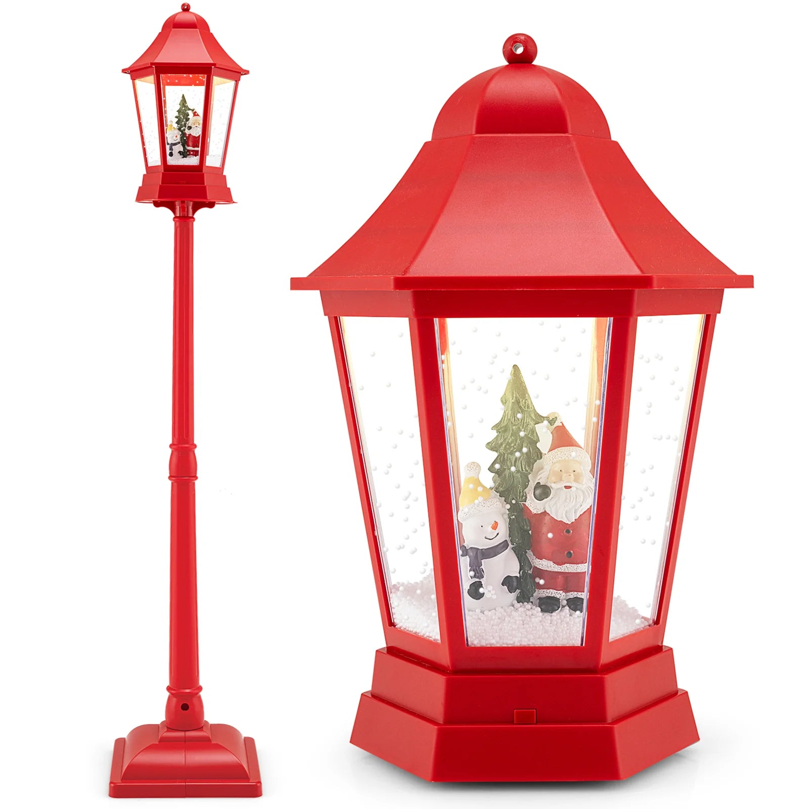 5.3 Ft Musical Christmas Street Lamp, 2-in-1 Lamp Post & Tabletop Lantern - Product image 10