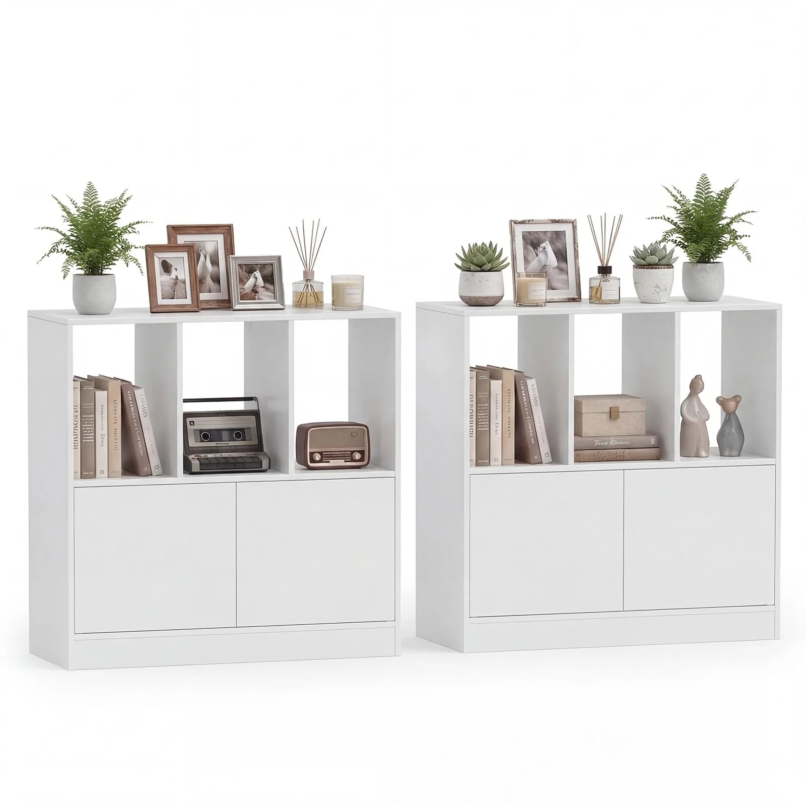 Tangkula 3-Cube Bookcase with Cabinet for Study Home Office Living Room - Product image 10