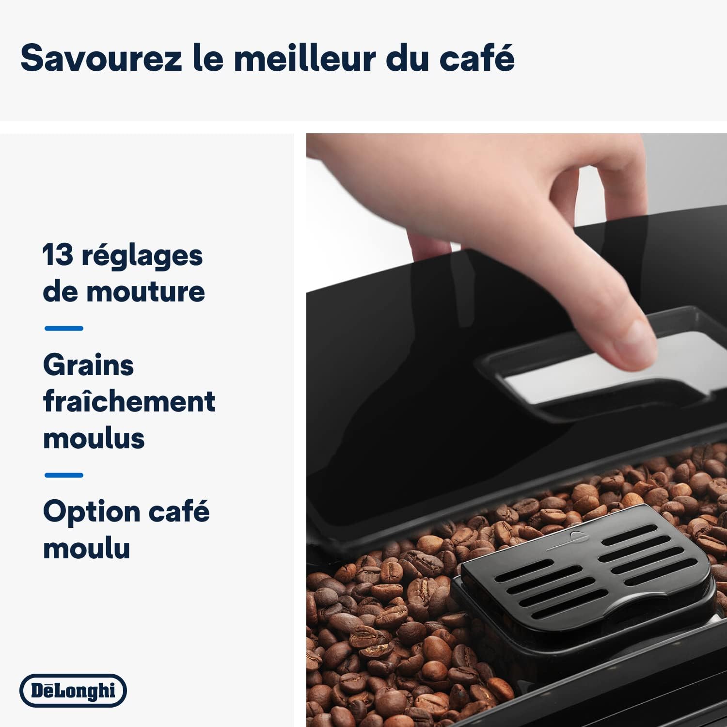 De'Longhi Magnifica S Bean Coffee Machine ECAM22.110.B, Espresso and Cappuccino Machine, 1.8L, Black [Amazon Exclusive]