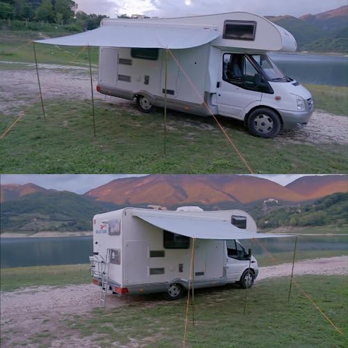 Unikka Comfort Sun Shade for Caravan Motorhome Compatible with Thule Fiamma (400 * 240cm)