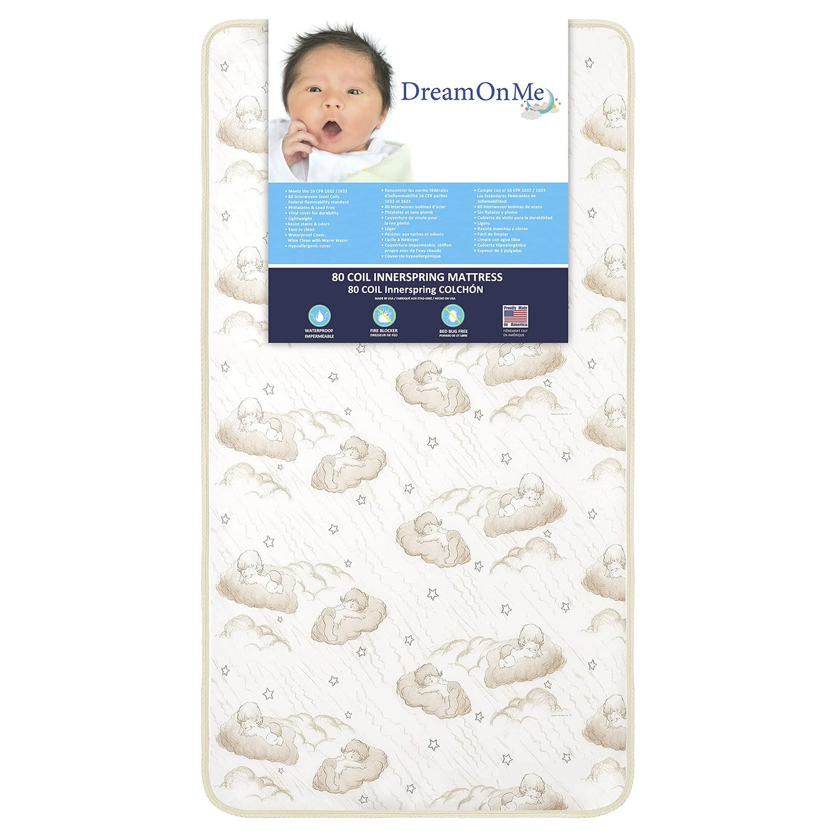Dream On Me 2-in-1 Breathable Twilight 5 Spring Coil Crib and Toddler Bed Mattress - Product image 5