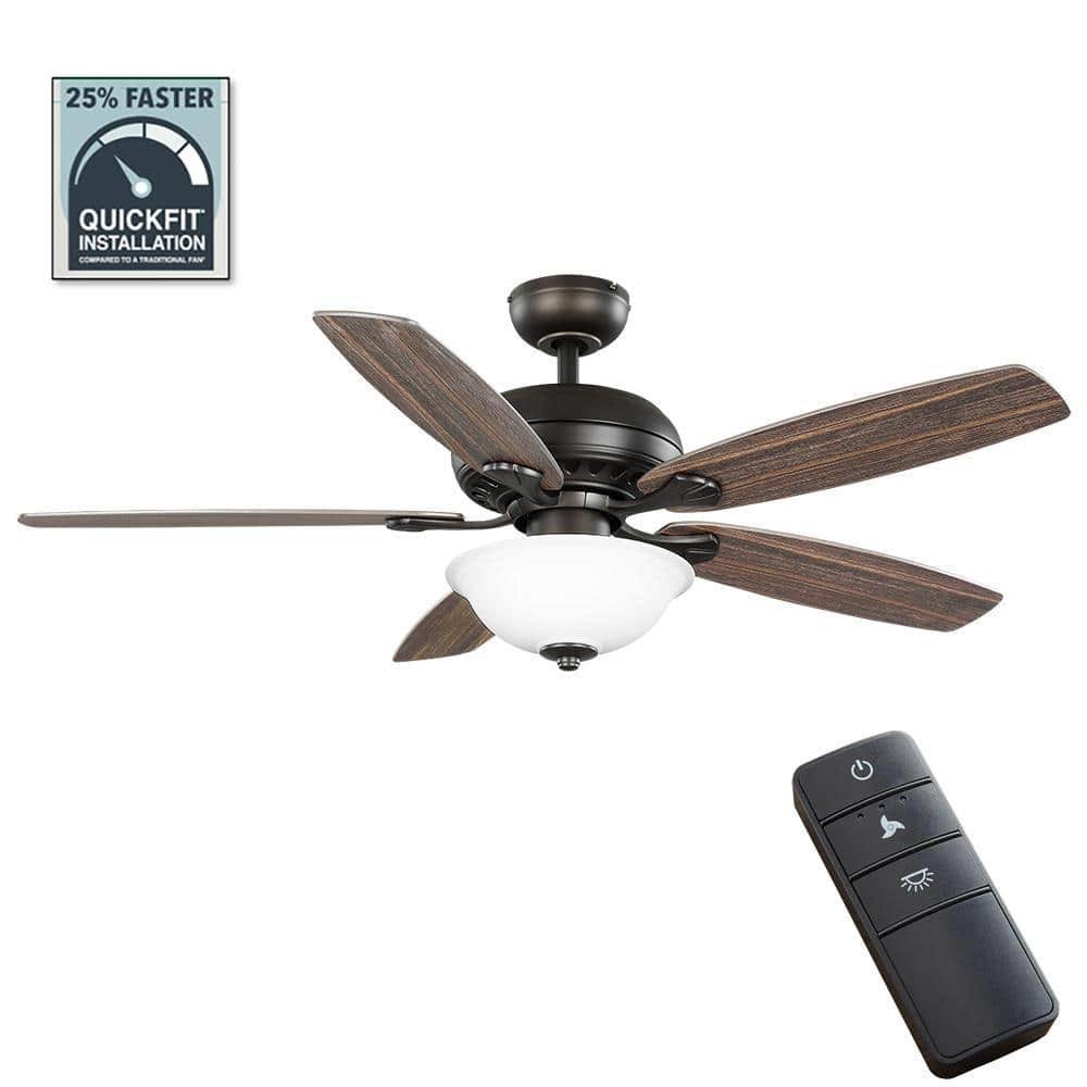 Hampton Bay 50271 Southwind II 52 in. Indoor LED Bronze Ceiling Fan with Light Kit - Product image 1