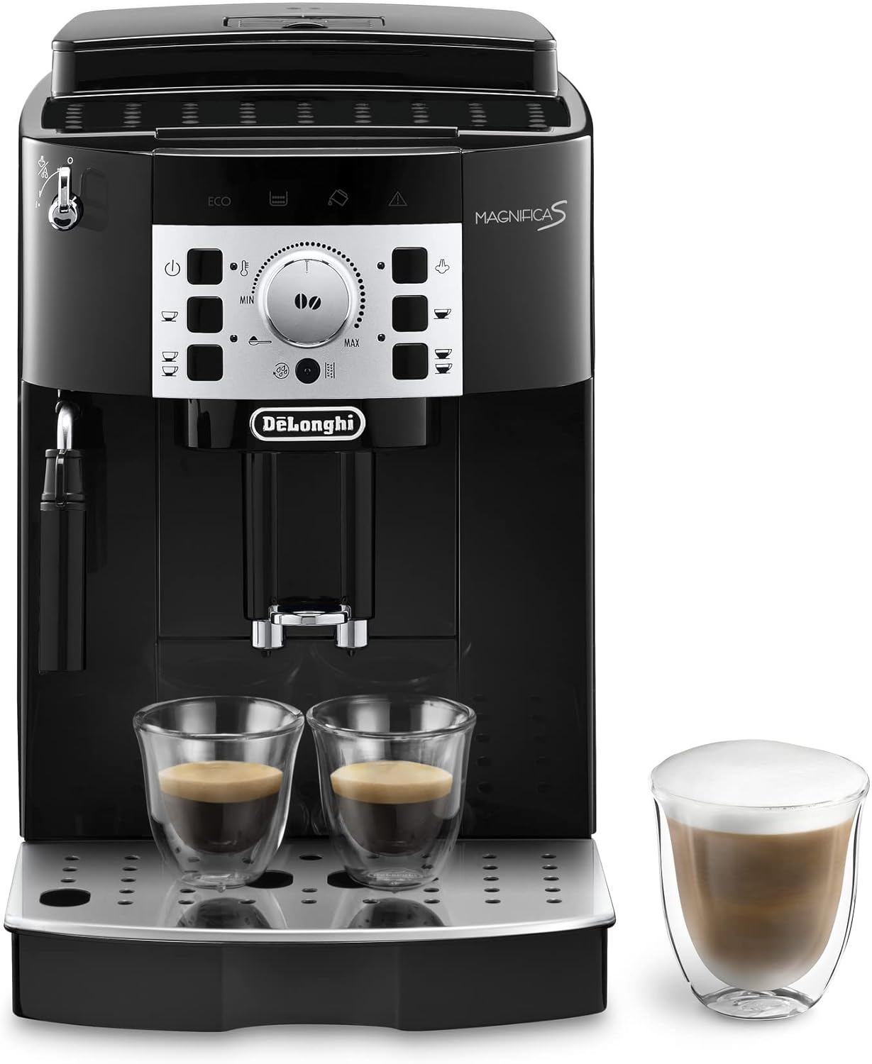 De'Longhi Magnifica S Bean Coffee Machine ECAM22.110.B, Espresso and Cappuccino Machine, 1.8L, Black [Amazon Exclusive]