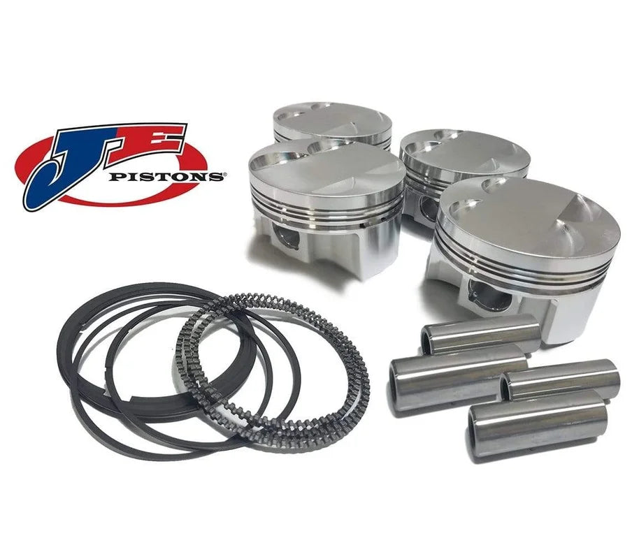Piston Set By JE - 83.5mm +1.00mm Oversize Bore | 11.5:1 CR | Stock Stroke - 92.8mm - VW 9A 2.0L 16V