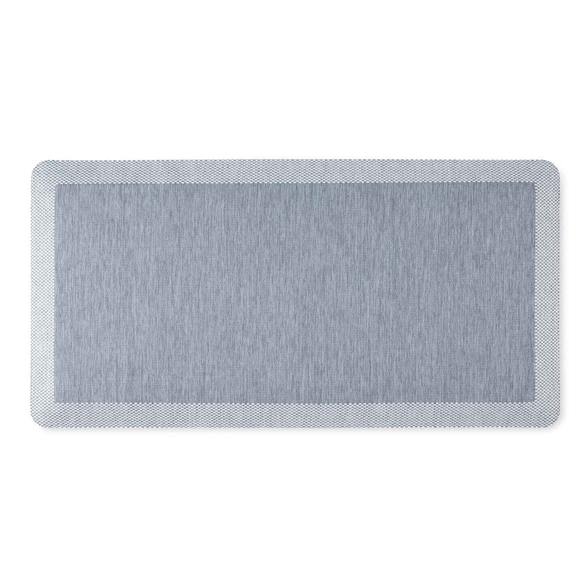 Martha Stewart Mira Modern Heathered Anti-Fatigue Air-Infused Kitchen Mat, Blue, 19.6"x39" - Product image 1
