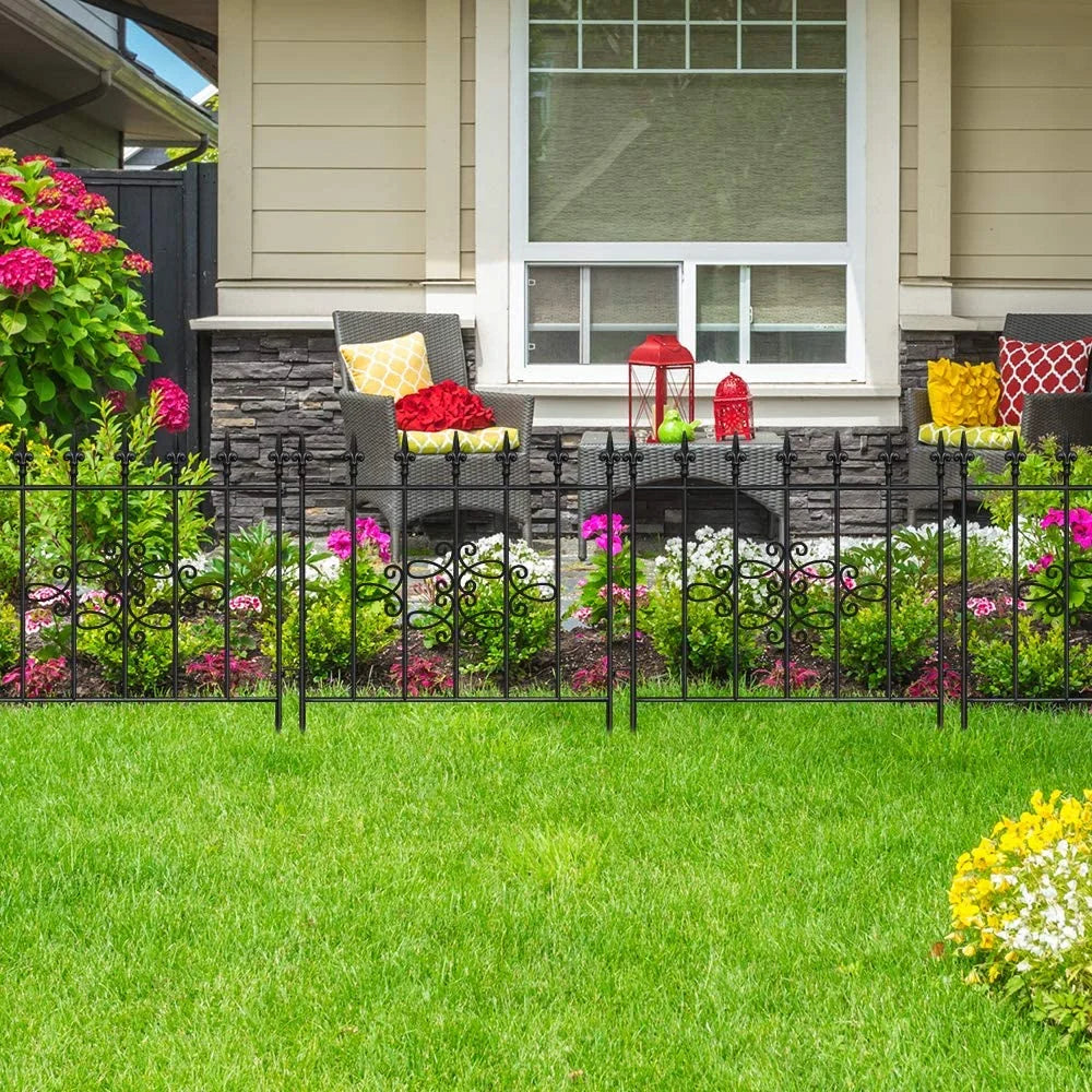Amagabeli GARDEN & HOME Decorative Garden Fence GFP008 27inx10ft Outdoor Coated Rustproof Metal Garden - Product image 2