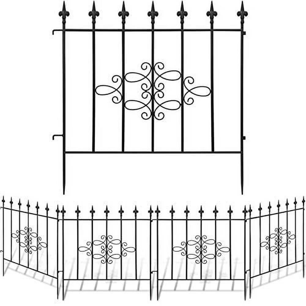 Amagabeli GARDEN & HOME Decorative Garden Fence GFP008 27inx10ft Outdoor Coated Rustproof Metal Garden - Product image 1