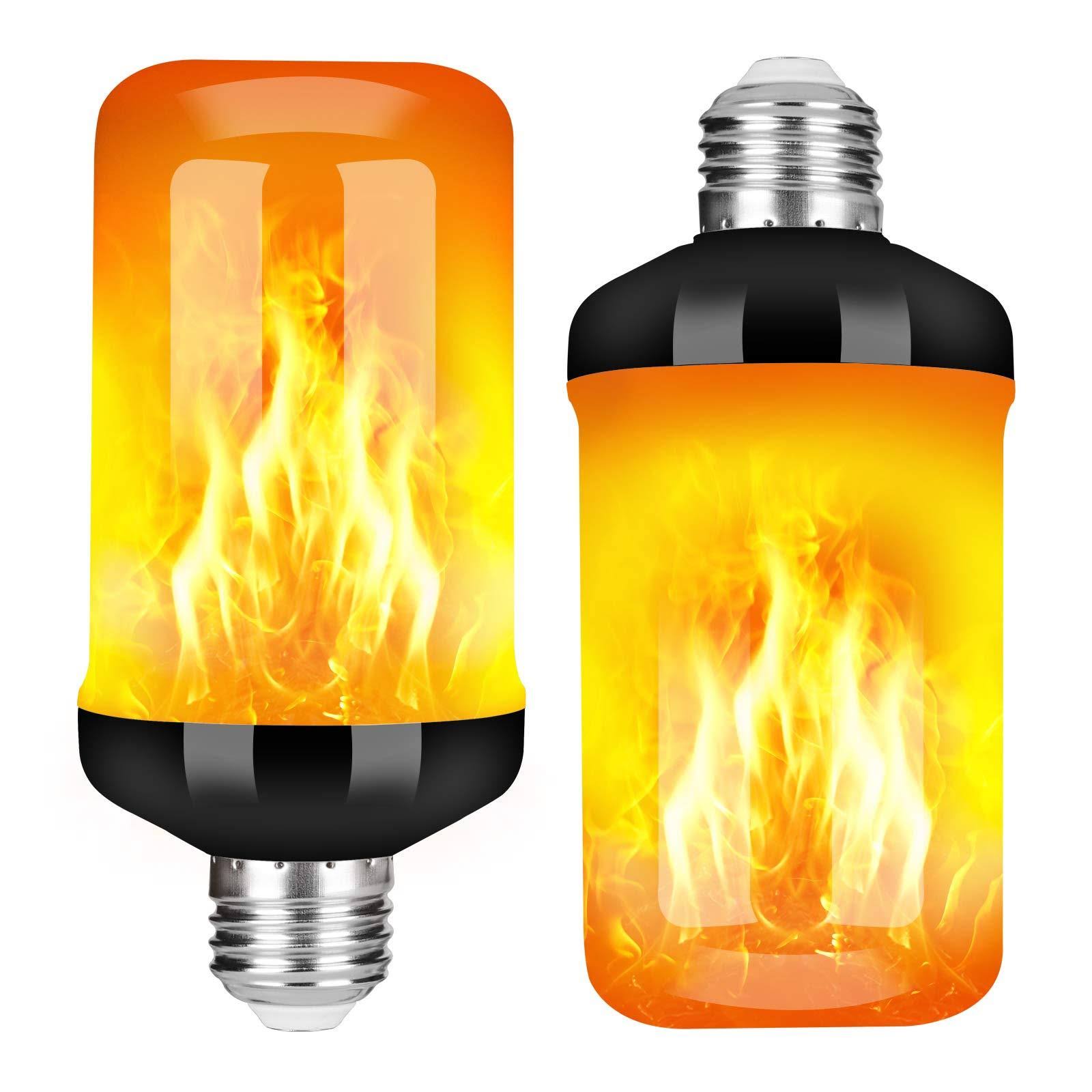 Y- Stop LED Flame Effect Fire Light Bulb - Upgraded 4 Modes Flickering Fire Halloween Decorations Lights - Product image 1