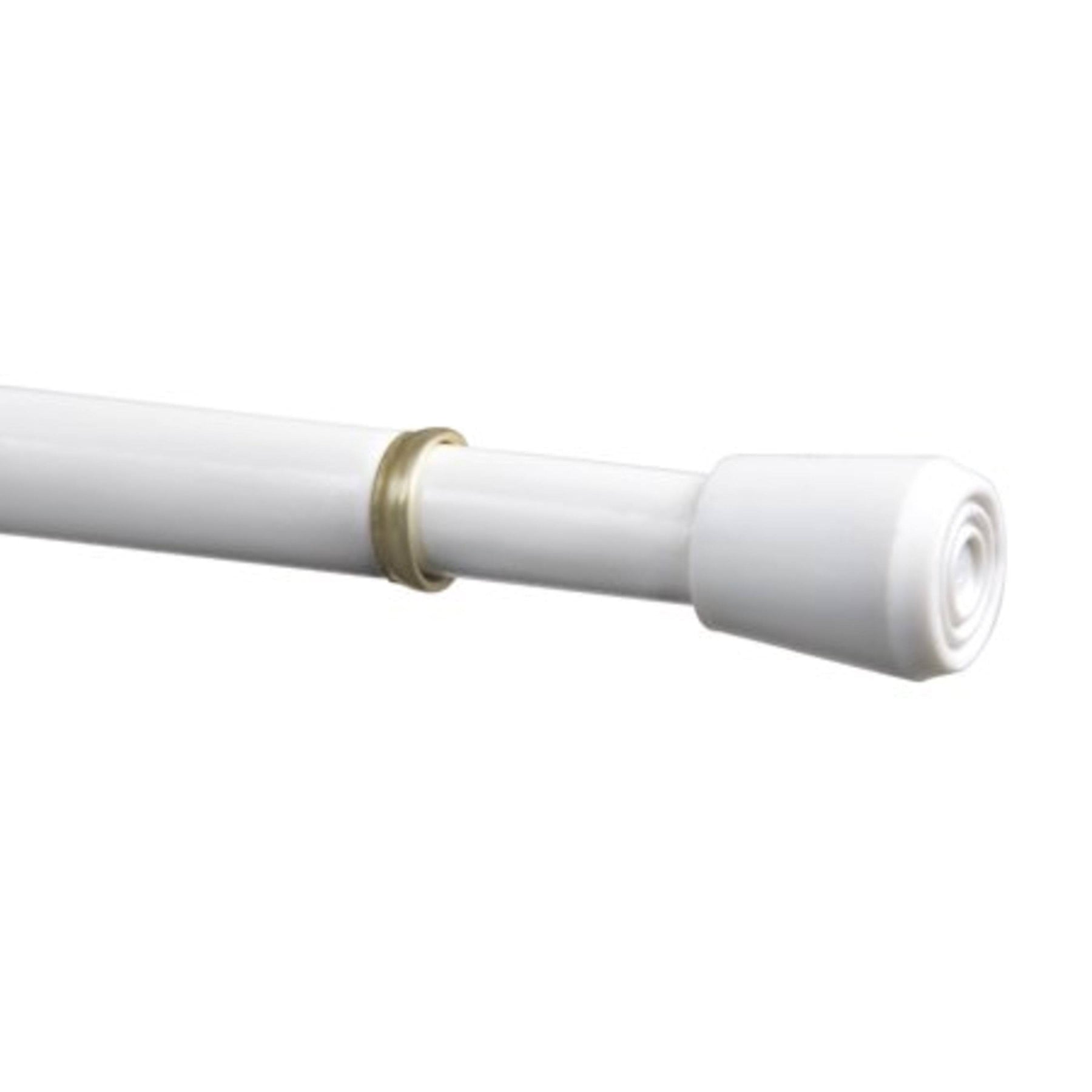 Mainstays Spring Tension Window Curtain Rod, 7/16 inch Diameter, Size: 18 inch - 28 inch, White - Product image 1