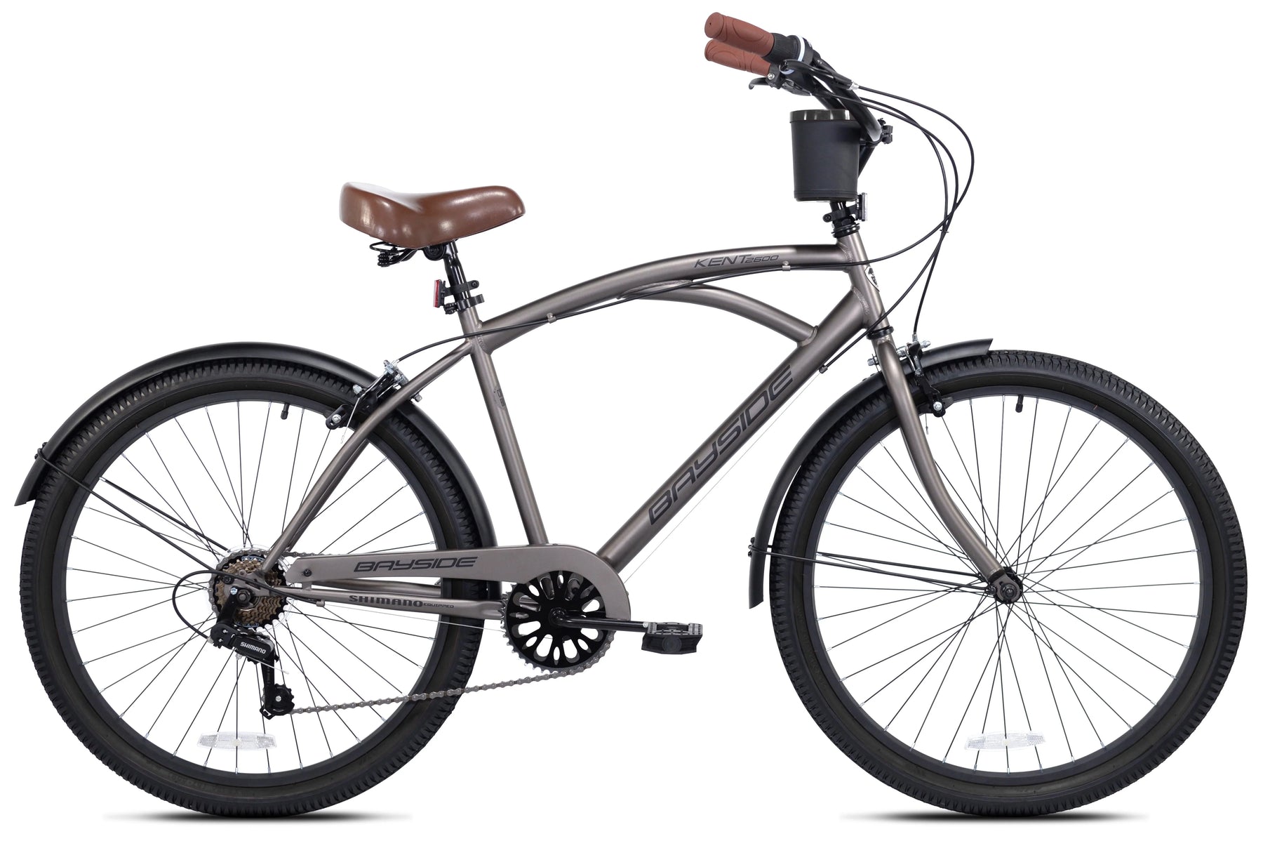 Kent 26 In. Bayside Men'S Cruiser Bike, Satin Cocoa - Product image 1