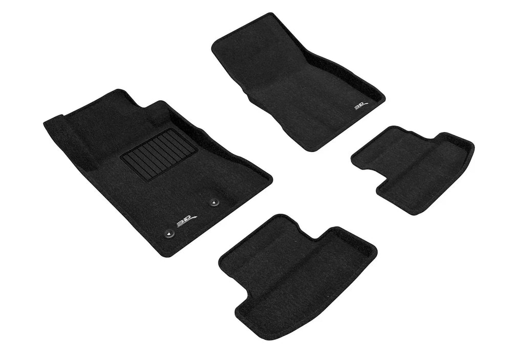 3D MAXpider L1FR08504709 - 15-22 Ford Mustang Elegant 1st 2nd Row (2 Eyelets) - Floor Mat Set (Black)
